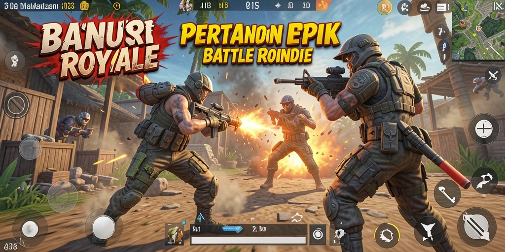Tampilan gameplay BONUSRP yang mendebarkan dan penuh aksi.