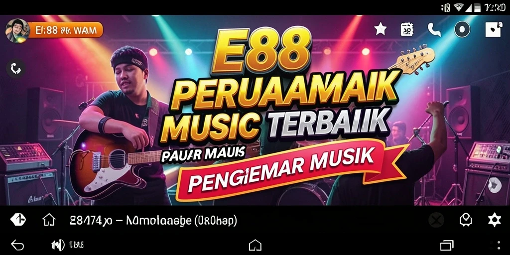Tampilan gameplay E88 yang menarik dan penuh warna untuk pengalaman musik.
