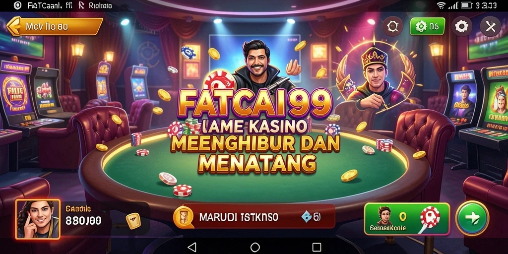 Gameplay FATCAI99 menampilkan variasi permainan Kasino yang seru.
