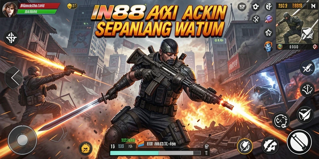 Gameplay seru dalam pertempuran TPS yang intens.