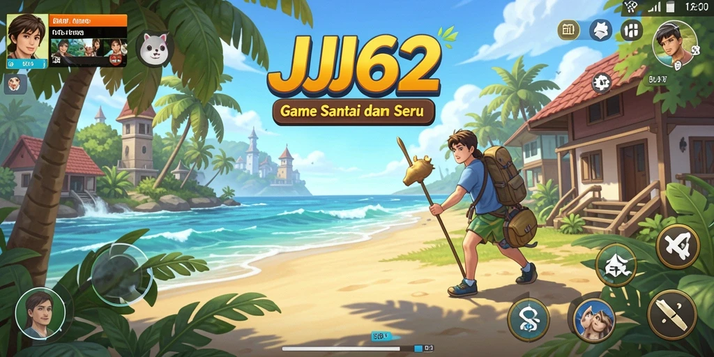 Tangkapan layar utama JJ62 menunjukkan gameplay yang seru dan menarik.
