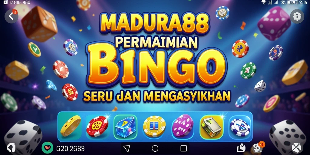 Tampilan seru gameplay Bingo di MADURA88.