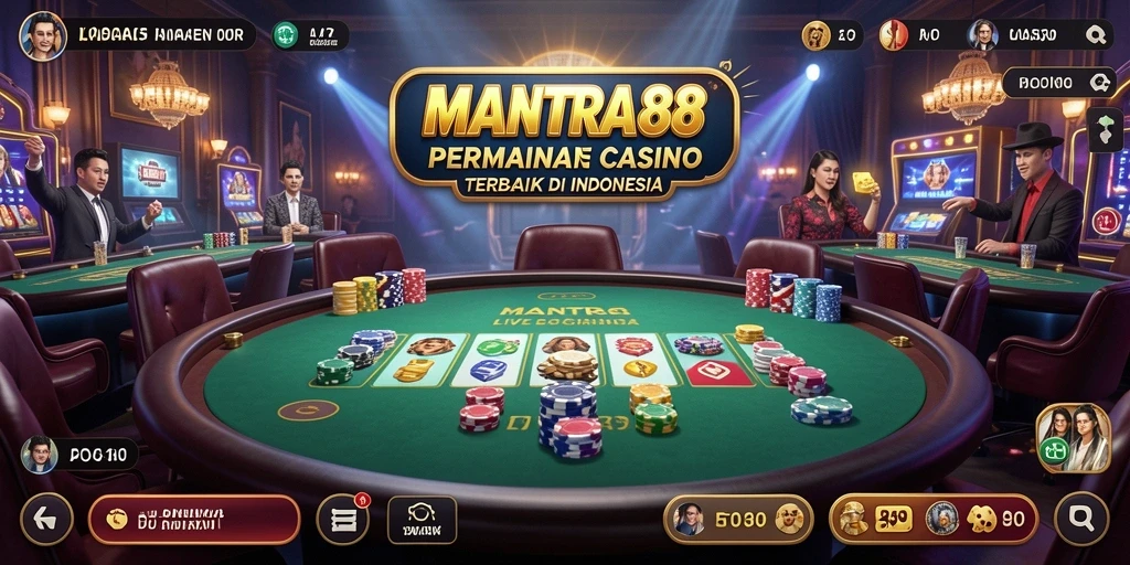 Tampilan gameplay Live Casino di MANTRA88 yang menarik dan interaktif.