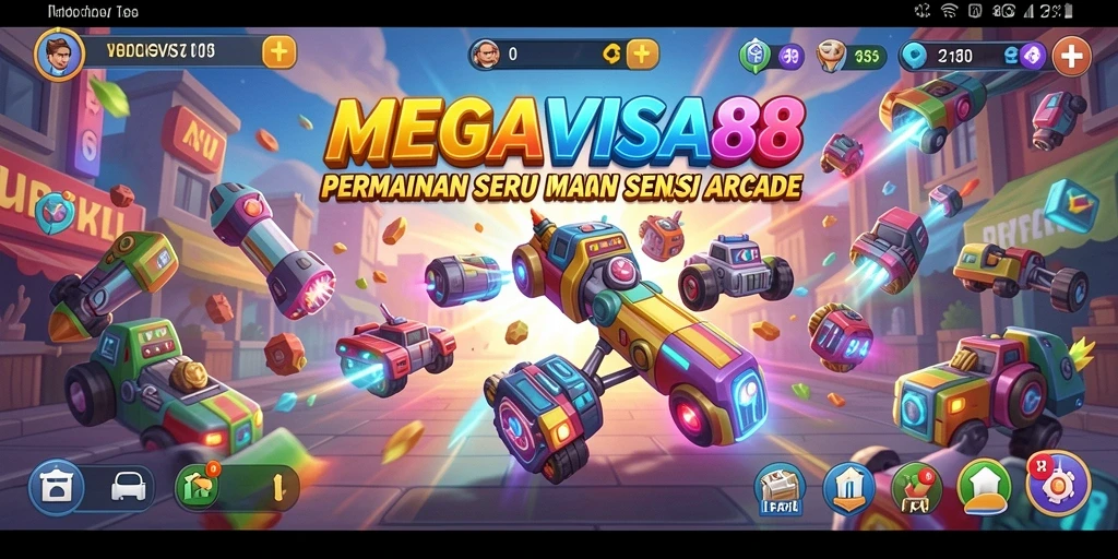 Tampilan gameplay seru dari MEGAVISA88 yang penuh warna.