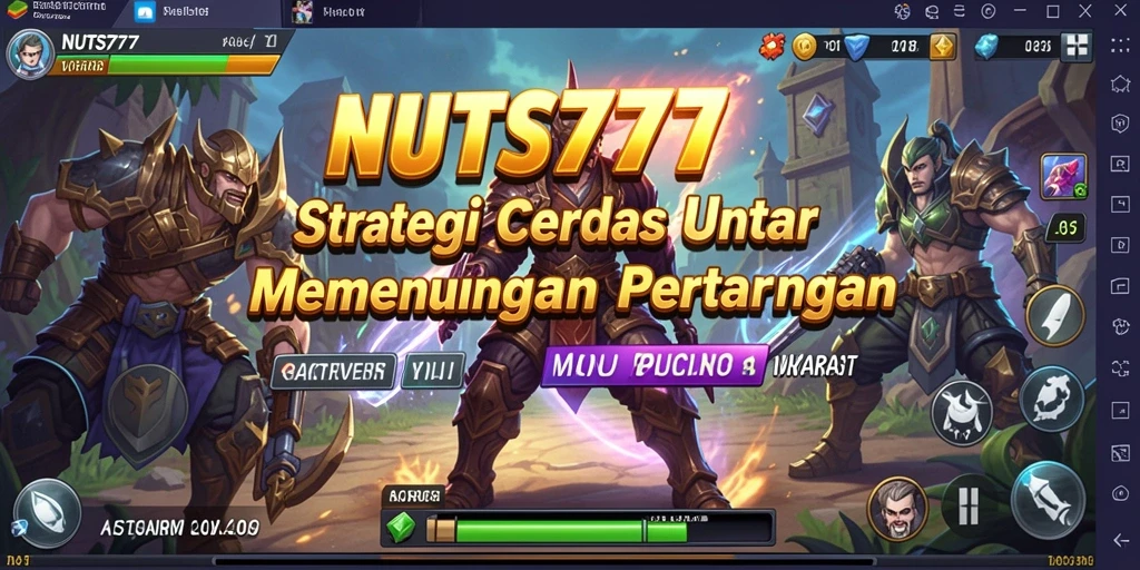 Tangkapan layar dari pertempuran strategis yang seru di NUTS777.