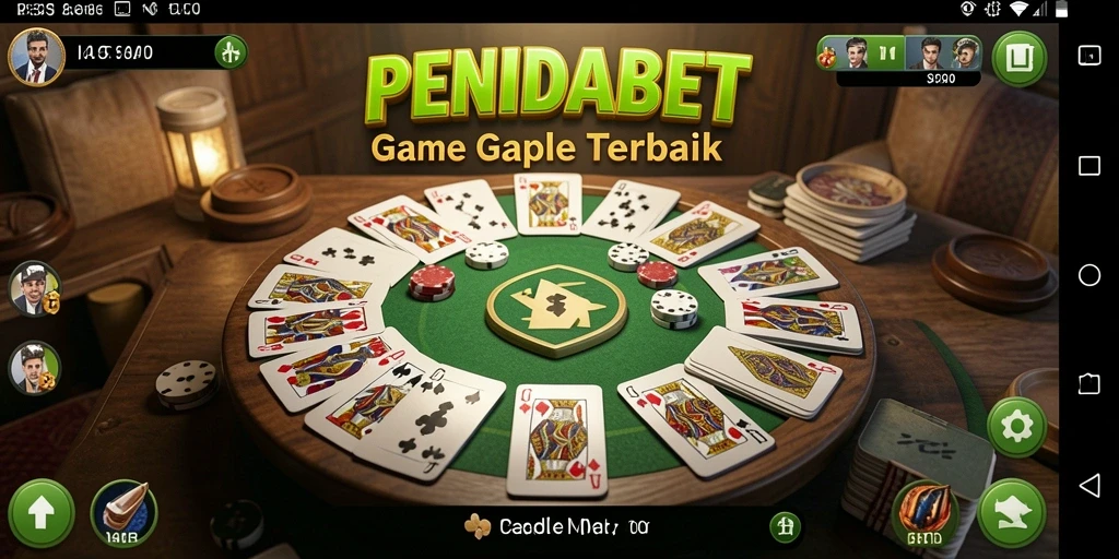 Tampilan gameplay Gaple yang menarik di PENIDABET.