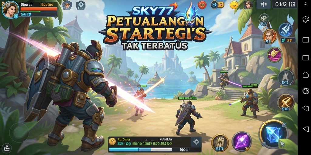 Tangkapan layar dari gameplay seru SKY77 yang penuh strategi.
