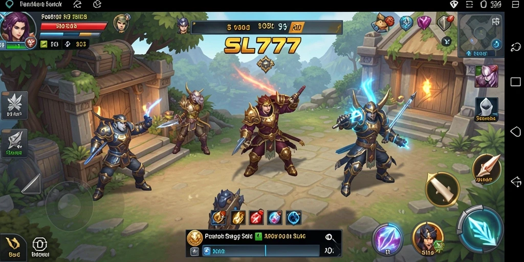 Gameplay menarik SL777 yang menampilkan strategi dan pertempuran.