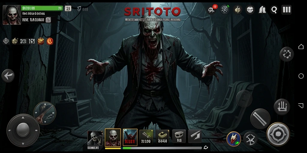 Screenshot gameplay menampilkan ketegangan dan momen mencekam dalam SRITOTO.