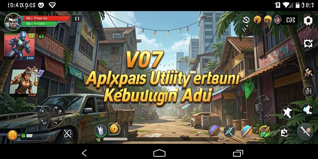 Tampilan utama V07 dengan fitur-fitur Utility yang memudahkan.