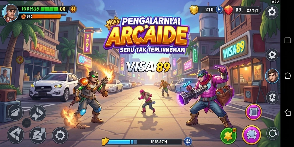 Gameplay seru dari VISA89 yang penuh tantangan arcade.