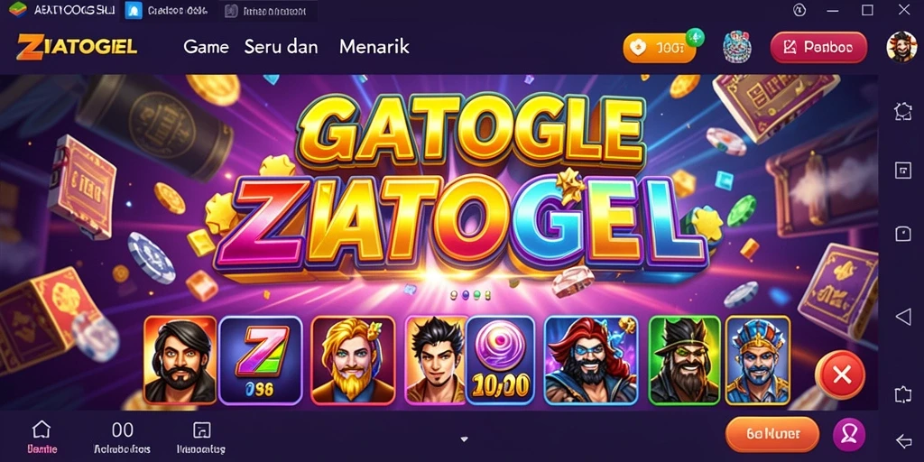 Gameplay ZIATOGEL dengan grafis slot yang menarik dan efek suara mengesankan.